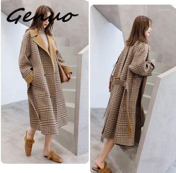 genuo 2020 style winter wool coat women large size long sleeve hepburn autumn loose long woolen coat outwear casaco feminino1, Black
genuo 2020 style winter wool coat women large size long sleeve hepburn autumn loose long woolen coat outwear casaco feminino1, Black