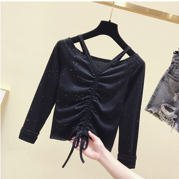 avocado green long sleeve coat t-shirt t-shirt women's fall 2019 new shiny slim v-neck matcha green drawstring navel 0lxt6, White
avocado green long sleeve coat t-shirt t-shirt women's fall 2019 new shiny slim v-neck matcha green drawstring navel 0lxt6, White