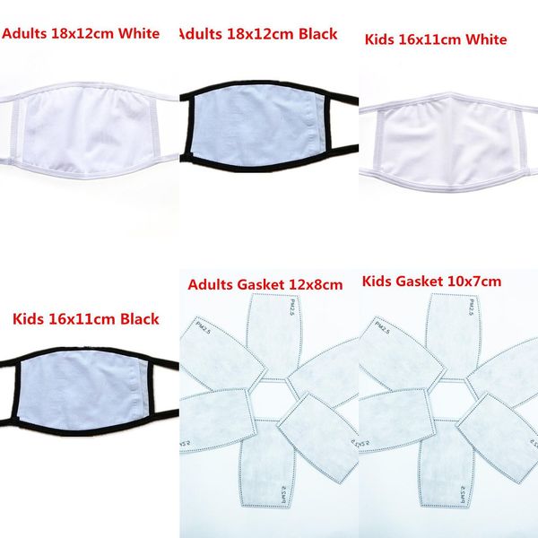adults dhl shipping blanks sublimation face mask kids with filter pocket can put pm2.5 gasket dust prevention for diy transfer printed
adults dhl shipping blanks sublimation face mask kids with filter pocket can put pm2.5 gasket dust prevention for diy transfer printed
