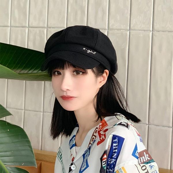 h3552 women beret hat female autumn winter warm fashion knitted cap korean pure color harajuku retro simple painter student hats, Blue;gray
h3552 women beret hat female autumn winter warm fashion knitted cap korean pure color harajuku retro simple painter student hats, Blue;gray