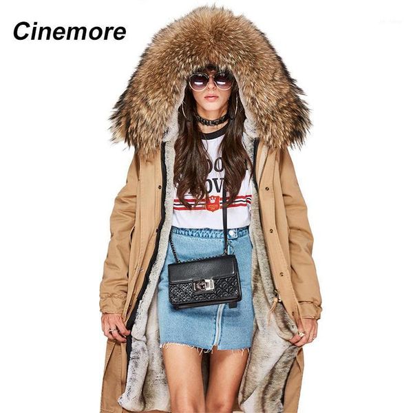 cinemore 2021 women's winter jacket long parka large real racoon fur collar warm hooded coat outwear parkas coat women1, Black
cinemore 2021 women's winter jacket long parka large real racoon fur collar warm hooded coat outwear parkas coat women1, Black