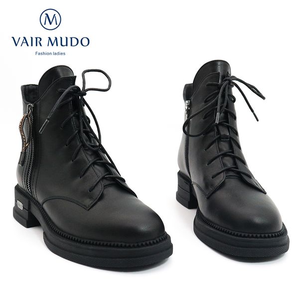 vair mudo ankle boots shoes women snow boots fashion genuine leather lace up low heel winter new solid western dx51 201021, Black
vair mudo ankle boots shoes women snow boots fashion genuine leather lace up low heel winter new solid western dx51 201021, Black