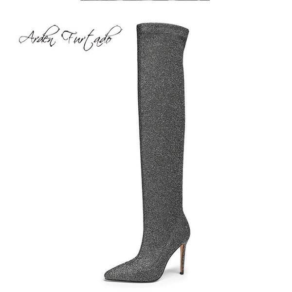 arden furtado 2021 winter fashion boots elegant stilettos heels red silver green over the knee high boots big size 42, Black
arden furtado 2021 winter fashion boots elegant stilettos heels red silver green over the knee high boots big size 42, Black