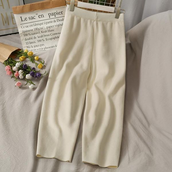2021 autumn simple and versatile solid knitted harem pants women's new high waist slimming loose grandma pants nine-point, Black;white
2021 autumn simple and versatile solid knitted harem pants women's new high waist slimming loose grandma pants nine-point, Black;white