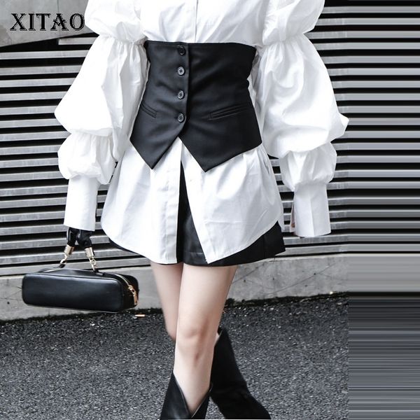 xitao women fashion vest winter single breast pocket small fresh casual loose black goddess fan casual sheath vest gcc3009 201027, Black;white
xitao women fashion vest winter single breast pocket small fresh casual loose black goddess fan casual sheath vest gcc3009 201027, Black;white