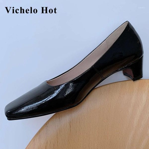 vichelo 2020 new fashion square toe med heel simple style solid office lady daily wear shallow slip on basic women pumps l321, Black
vichelo 2020 new fashion square toe med heel simple style solid office lady daily wear shallow slip on basic women pumps l321, Black