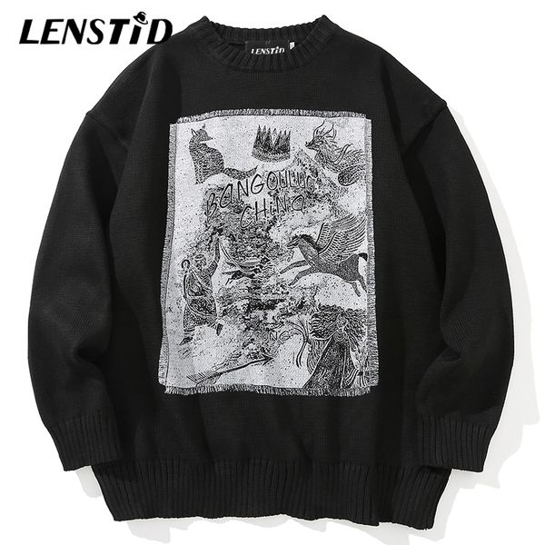 lenstid men hip hop knitted jumper sweaters vintage pattern print streetwear harajuku autumn chino hipster casual pullovers 201026, White;black
lenstid men hip hop knitted jumper sweaters vintage pattern print streetwear harajuku autumn chino hipster casual pullovers 201026, White;black