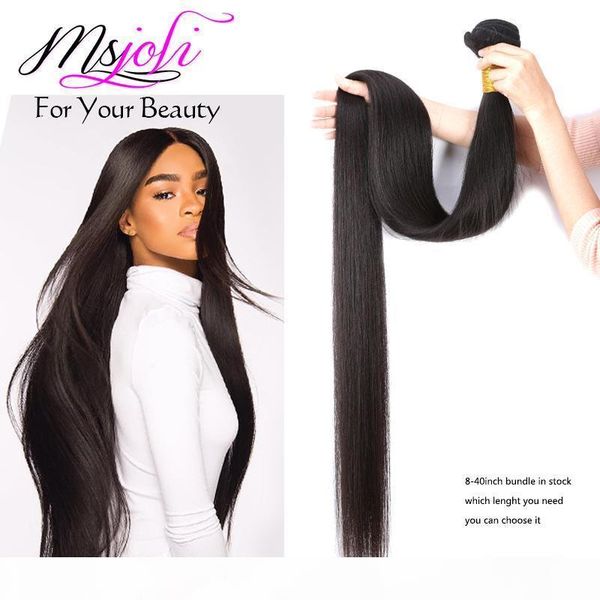 

9a brazilian virgin hair straight unprocessed human hair peruvian malaysian indian cambodian straight 3 4 bundles weaves, Black