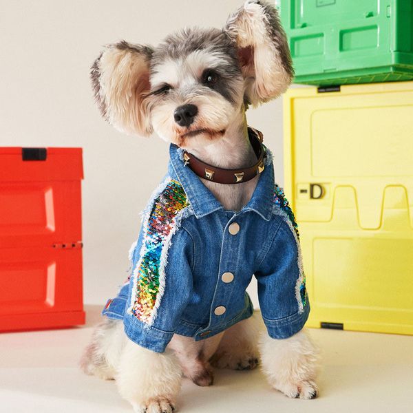 sequins denim coats teddy schnauzer pomeranian dog jackets outdoor travel walk dog pet dress up must clothes ing
sequins denim coats teddy schnauzer pomeranian dog jackets outdoor travel walk dog pet dress up must clothes ing
