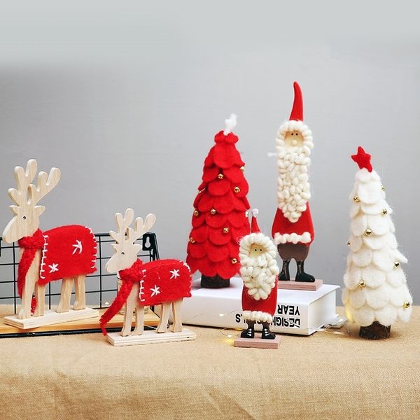 tree wooden ornament table wool christmas santa claus deer doll window decoration
tree wooden ornament table wool christmas santa claus deer doll window decoration