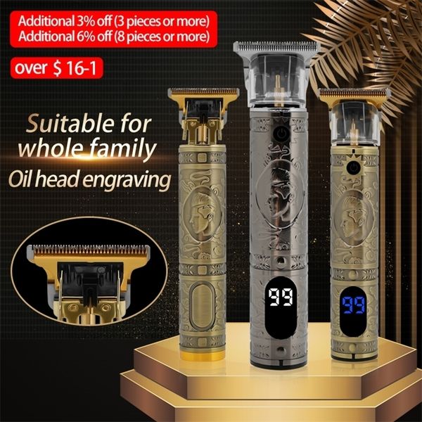 hair cutting machine beard trimmer for men barber usb charging trimmers vintage t9 clipper 220312
hair cutting machine beard trimmer for men barber usb charging trimmers vintage t9 clipper 220312