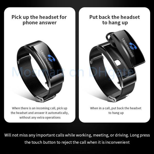 tws bluetooth earphone wireless headset bond with smart wristband heart rate detection fitness tracker pk fitbit mi band 4
tws bluetooth earphone wireless headset bond with smart wristband heart rate detection fitness tracker pk fitbit mi band 4