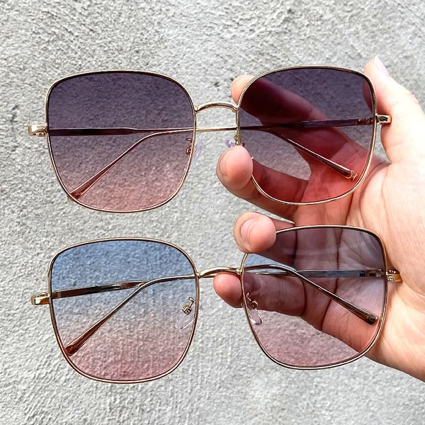 bpink sunglasses for style, big metal frame, square sunglasses, women's anti ultraviolet sunshade glasses look thinl, White;black
bpink sunglasses for style, big metal frame, square sunglasses, women's anti ultraviolet sunshade glasses look thinl, White;black