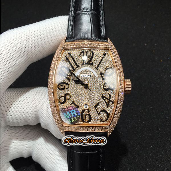 casablanca hours 8880 c dt full diamond dial miyota automatic mens watch rose gold diamonds case leather strap luxry watches, Slivery;brown
casablanca hours 8880 c dt full diamond dial miyota automatic mens watch rose gold diamonds case leather strap luxry watches, Slivery;brown