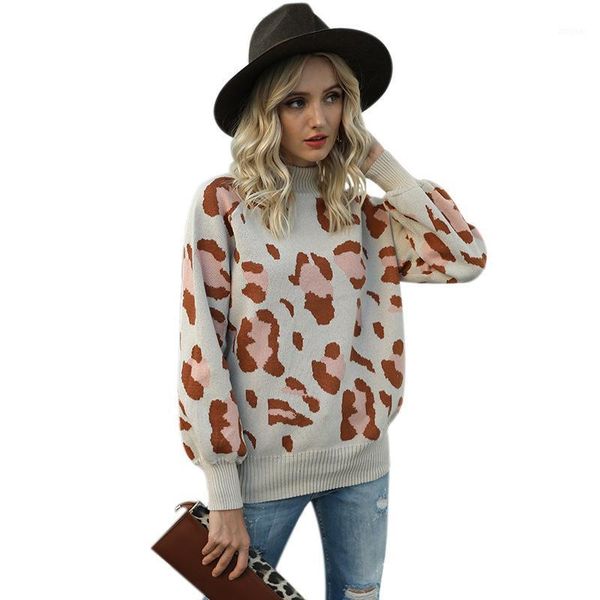 2020 autumn and winter new contrast fashion casual knit sweater high neck lantern sleeve leopard sweater women pullover1, White;black
2020 autumn and winter new contrast fashion casual knit sweater high neck lantern sleeve leopard sweater women pullover1, White;black