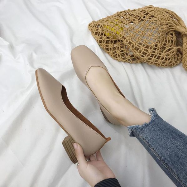 women shoes 2020 lady single shoes new spring autumn women's retro square head shallow mouth women's fashion, Black
women shoes 2020 lady single shoes new spring autumn women's retro square head shallow mouth women's fashion, Black