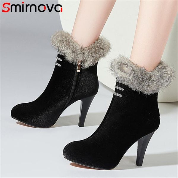 boots smirnova 2021 arrive thin high heel platform shoes women round toe zip winter elegant ankle ladies, Black
boots smirnova 2021 arrive thin high heel platform shoes women round toe zip winter elegant ankle ladies, Black