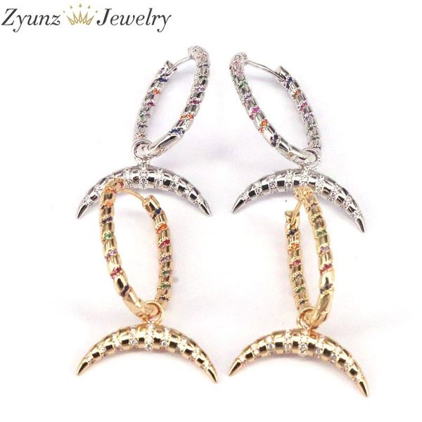 hoop & huggie 3 pairs, moon / horn women's earrings dangle gold sliver color crescent charm jewelry accessories, Golden;silver
hoop & huggie 3 pairs, moon / horn women's earrings dangle gold sliver color crescent charm jewelry accessories, Golden;silver