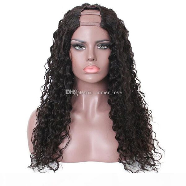 u part human hair wigs for women water wave 100% brazilian remy hair middle part 2*4 "natural color u part wig, Black;brown
u part human hair wigs for women water wave 100% brazilian remy hair middle part 2*4 "natural color u part wig, Black;brown