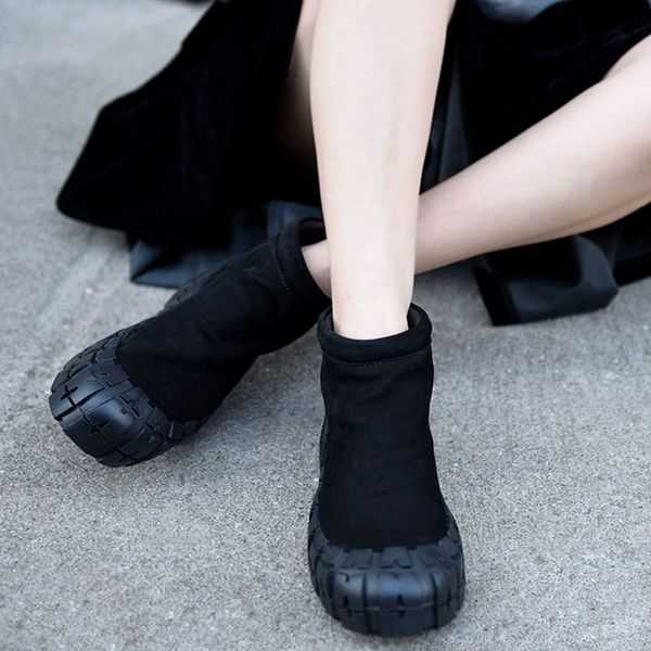 artmu original thick bottom ankle spring and autumn genuine leather women boots flat sole casual shoes fashion handmade q1104, Black
artmu original thick bottom ankle spring and autumn genuine leather women boots flat sole casual shoes fashion handmade q1104, Black