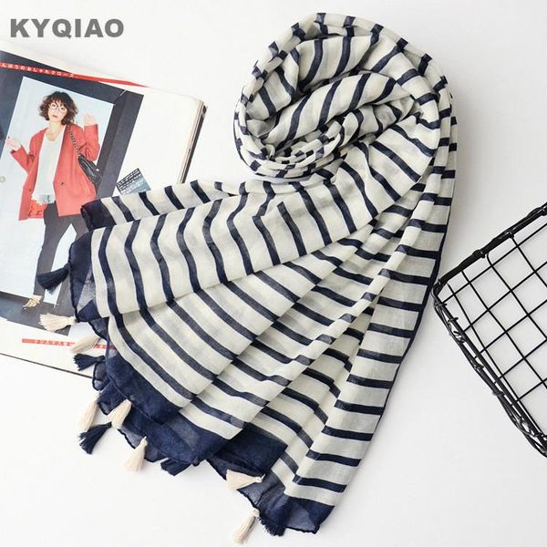 scarves striped scarf for women autumn spring winter japanese style fresh long cape shawl muffler ladies office, Blue;gray
scarves striped scarf for women autumn spring winter japanese style fresh long cape shawl muffler ladies office, Blue;gray