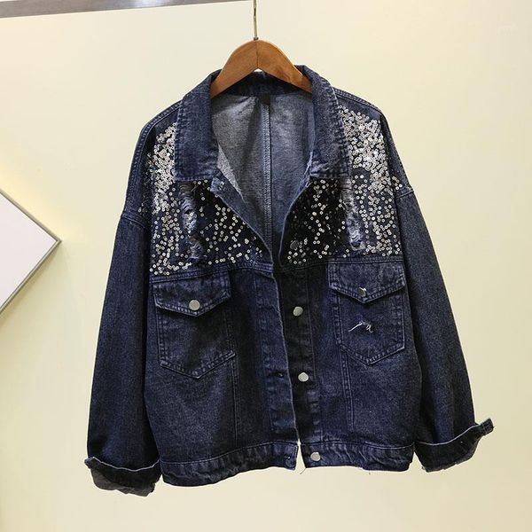 harajuku holes sequined denim jacket women 2020 autumn new loose long sleeve casual jeans jackets girls students cowboy coat, Black;brown
harajuku holes sequined denim jacket women 2020 autumn new loose long sleeve casual jeans jackets girls students cowboy coat, Black;brown
