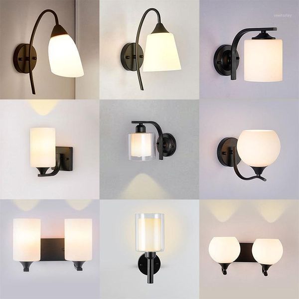 wall lamp modern glass led light sconce lighting fixture indoor bedroom decor single / double head study room hallway light1
wall lamp modern glass led light sconce lighting fixture indoor bedroom decor single / double head study room hallway light1