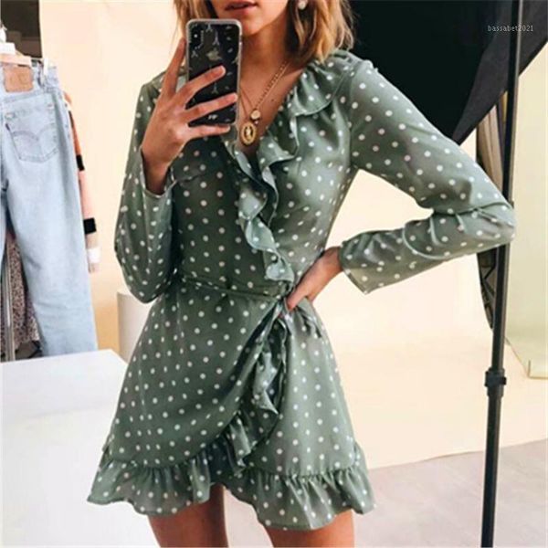 casual dresses v-neck ruffles green dot vadim boho dress women vintage long sleeve a-line slim bodycon femmer mini vestidos1, Black;gray
casual dresses v-neck ruffles green dot vadim boho dress women vintage long sleeve a-line slim bodycon femmer mini vestidos1, Black;gray