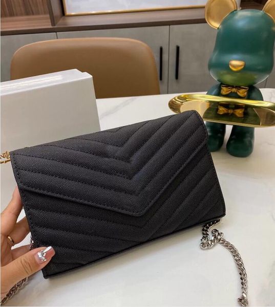 luxurys designers bags women sliver chain handbag purse genuine leather women messenger cross body chain clutch shoulder bags wallet
luxurys designers bags women sliver chain handbag purse genuine leather women messenger cross body chain clutch shoulder bags wallet