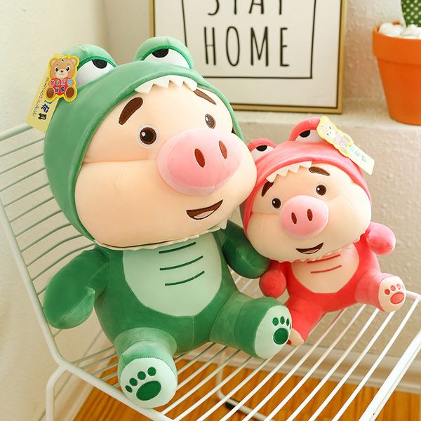 creative new turned dinosaur pig plush toy doll cute pig doll girl cloth doll pillow wholesale
creative new turned dinosaur pig plush toy doll cute pig doll girl cloth doll pillow wholesale