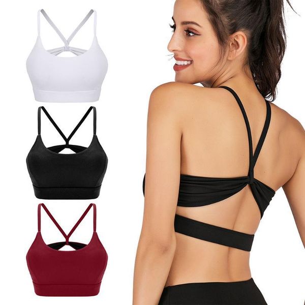 gym clothing women push up sports bras yoga fitness workout bra high impact support breathable bra1, White;black
gym clothing women push up sports bras yoga fitness workout bra high impact support breathable bra1, White;black