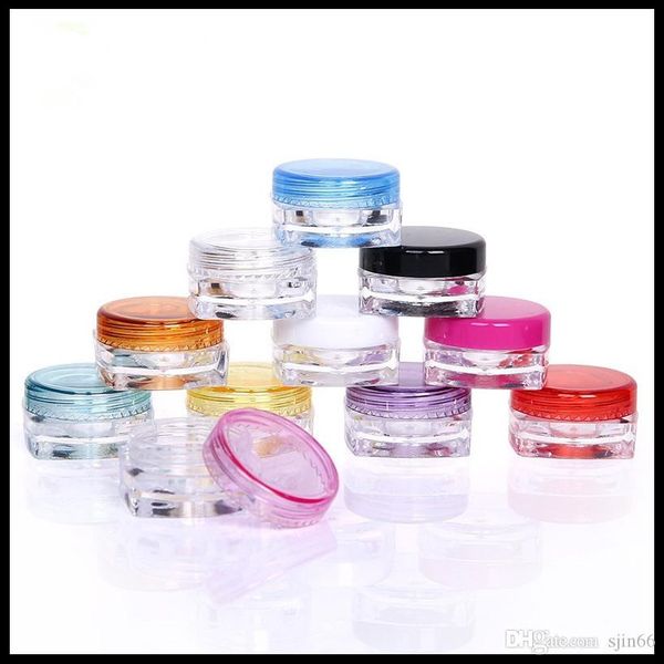 3g 5g cosmetic package jar square bottom trial cream jar empty plastic colorful sample bottle 1000pieces/lot
3g 5g cosmetic package jar square bottom trial cream jar empty plastic colorful sample bottle 1000pieces/lot