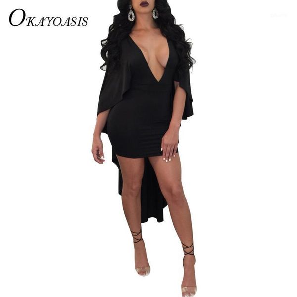 okayoasis new fashion elegant 2020 bandage dresses cloak sleeve midi long dress summer deep v neck solid club dress plus size1, Black;gray
okayoasis new fashion elegant 2020 bandage dresses cloak sleeve midi long dress summer deep v neck solid club dress plus size1, Black;gray