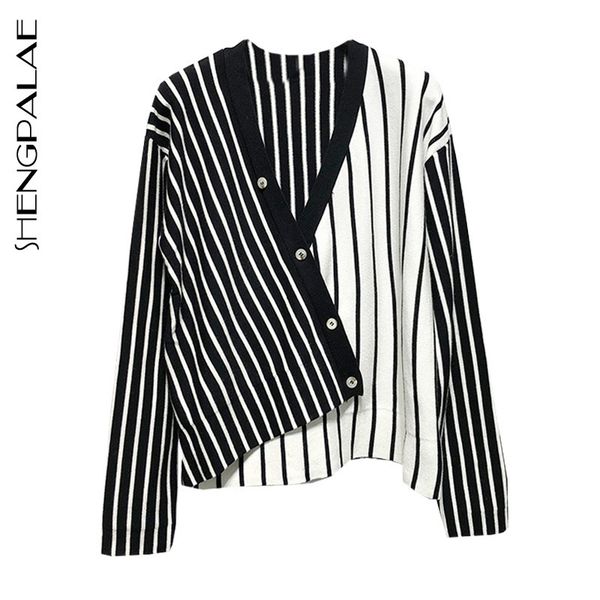 shengpalae new spring women stripe pullover button knitting shirt casual female v-neck long sleeve loose thin sweater hd483 200929, White;black
shengpalae new spring women stripe pullover button knitting shirt casual female v-neck long sleeve loose thin sweater hd483 200929, White;black