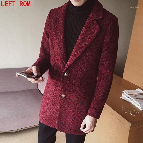 2017 fashion winter new fleece korean version of the woolen coat men's long section of the windbreaker casual woolen men1, Black
2017 fashion winter new fleece korean version of the woolen coat men's long section of the windbreaker casual woolen men1, Black