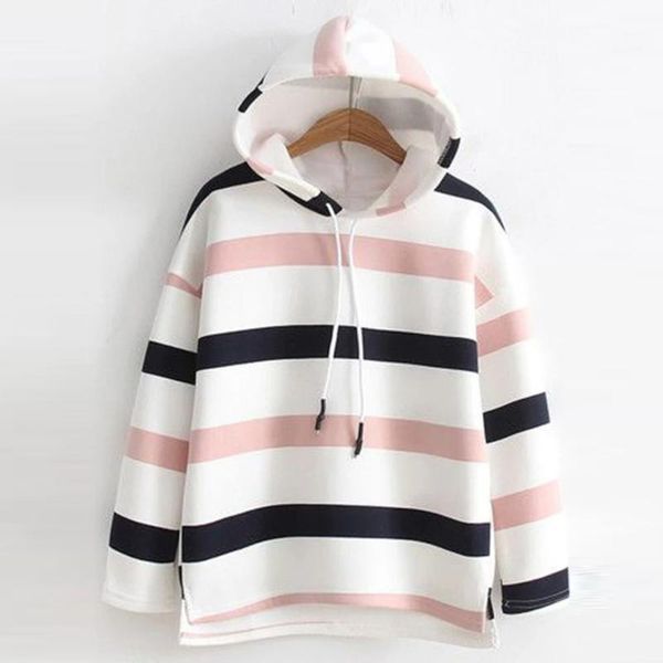 casual hoodie striped ladies sweatershirt autumn and winter fashion long-sleeved streetwear women sudadera mujer 2019, Black
casual hoodie striped ladies sweatershirt autumn and winter fashion long-sleeved streetwear women sudadera mujer 2019, Black