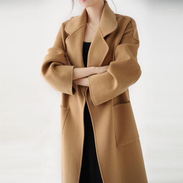 100% wool coat women autumn jacket 2020 new arrival double-sided cashmere alpaca coat winter women's long woolen with belt1, Black
100% wool coat women autumn jacket 2020 new arrival double-sided cashmere alpaca coat winter women's long woolen with belt1, Black