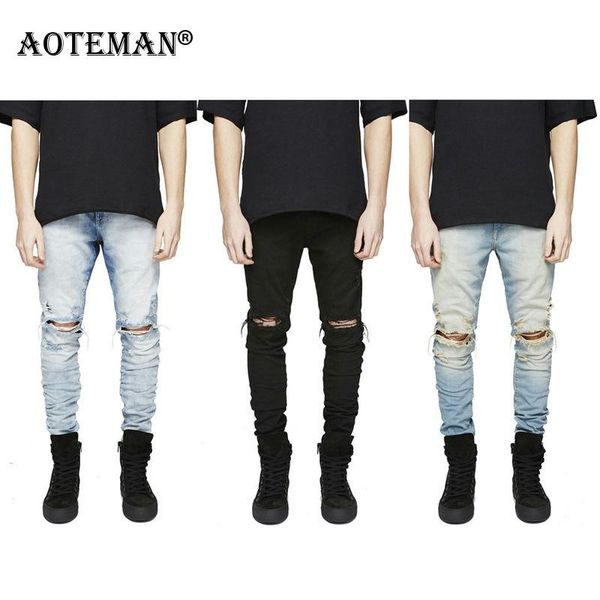 men jean pant classic ripped jeans male new denim trousers casual pants plus size vintage men's clothing soft denim pant lm389, Blue
men jean pant classic ripped jeans male new denim trousers casual pants plus size vintage men's clothing soft denim pant lm389, Blue