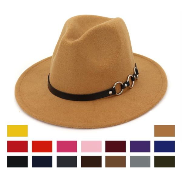 autumn winter wool felt hat fedoras big brim hats for women british style vintage hats outdoor cowboy caps with belt, Blue;gray
autumn winter wool felt hat fedoras big brim hats for women british style vintage hats outdoor cowboy caps with belt, Blue;gray