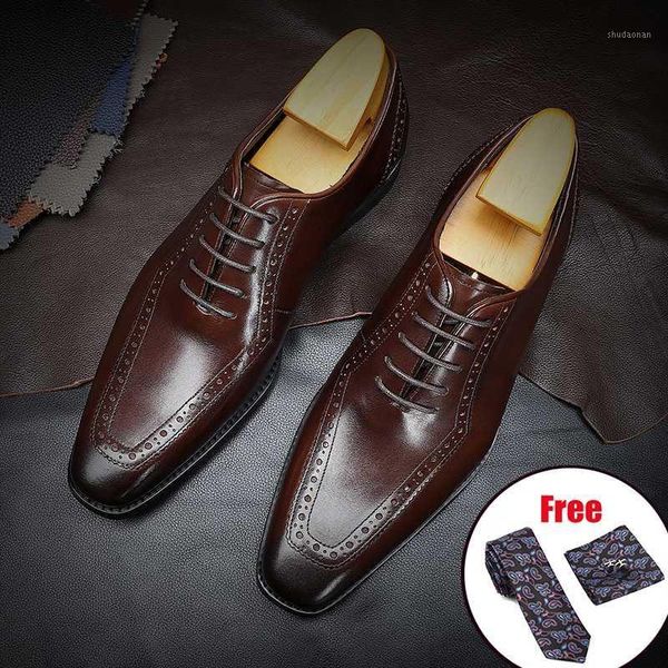 dress shoes mens formal genuine leather oxford for men dressing wedding men's brogues office lace up male 20211, Black
dress shoes mens formal genuine leather oxford for men dressing wedding men's brogues office lace up male 20211, Black