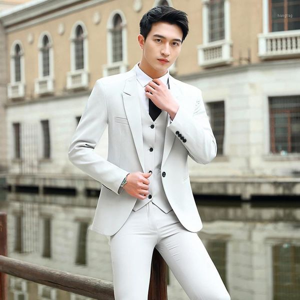 2020 spring new business suit men fashion solid slim groom wedding set vintage classic office casual men suits 3 pieces1, White;black
2020 spring new business suit men fashion solid slim groom wedding set vintage classic office casual men suits 3 pieces1, White;black