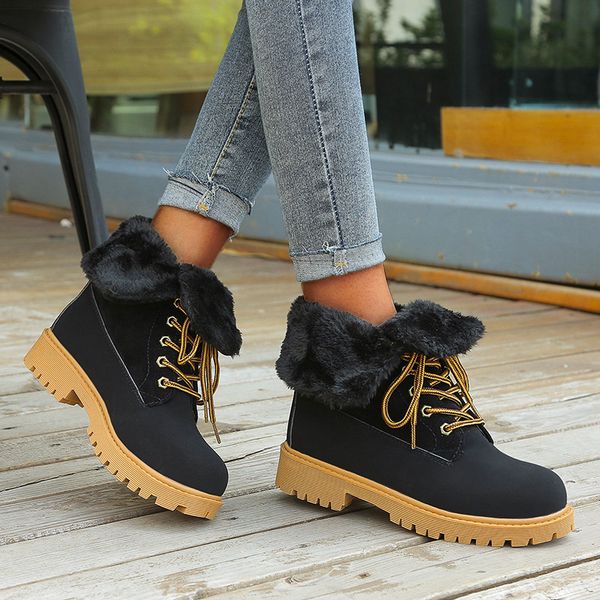 brand new autumn winter snow boots women keep warm fluffy plush folded ankle botas mujer winter shoes woman plus size 43 201021, Black
brand new autumn winter snow boots women keep warm fluffy plush folded ankle botas mujer winter shoes woman plus size 43 201021, Black