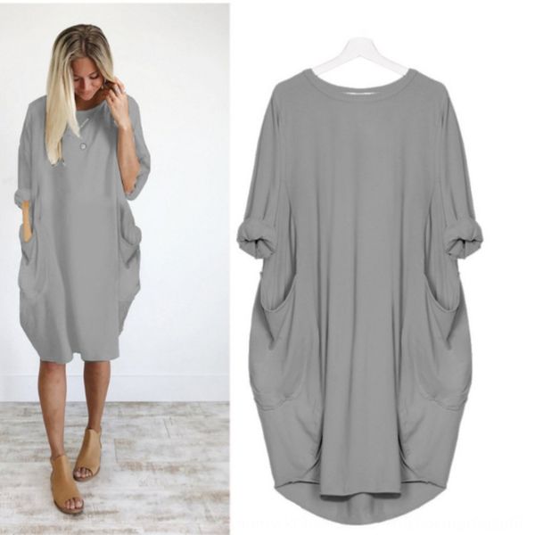 2020 autumn and winter solid color leisure loose pocket long autumn winter clothingsolid color women's clothingsleeve women's dres, Black;gray
2020 autumn and winter solid color leisure loose pocket long autumn winter clothingsolid color women's clothingsleeve women's dres, Black;gray