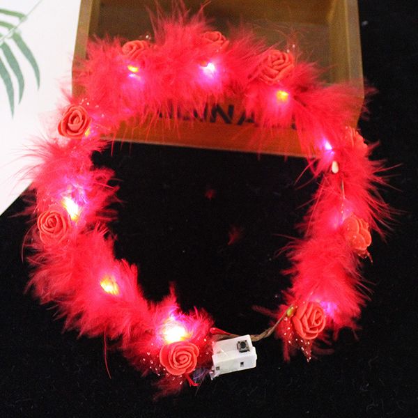 led feather hairband light eternal garland light up hair wreath christmas glowing wreath party flower headband decoration gga384 61 j2
led feather hairband light eternal garland light up hair wreath christmas glowing wreath party flower headband decoration gga384 61 j2