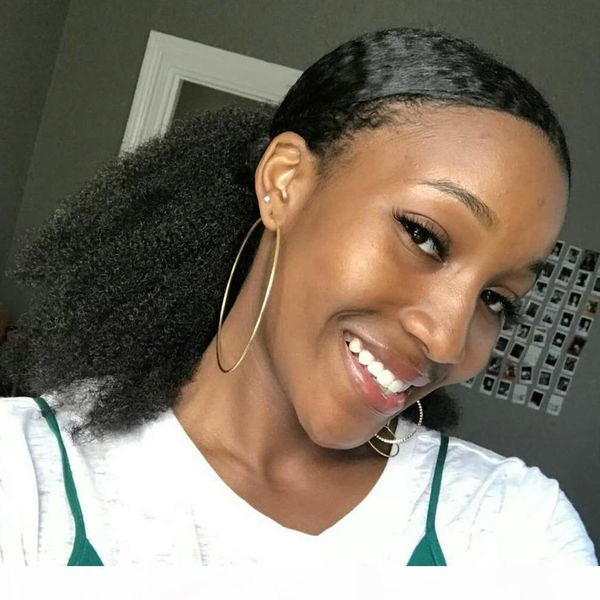 1b цвет afro пуфы ponytails кулиской kinky deep завитые ponytail выдвижения длинные 18 дюймов хвостик human hair pieces, Black
1b цвет afro пуфы ponytails кулиской kinky deep завитые ponytail выдвижения длинные 18 дюймов хвостик human hair pieces, Black
