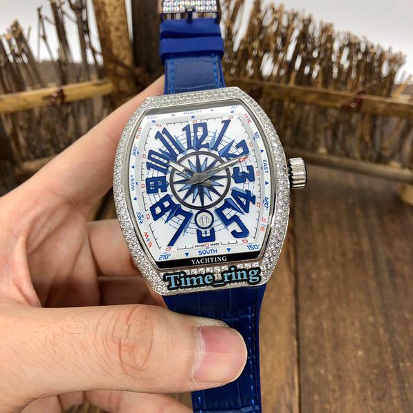 edition v 45 sc td white date dial silver diamond case automatic mechanical movement mens watch blue leather strap designer watches, Slivery;brown
edition v 45 sc td white date dial silver diamond case automatic mechanical movement mens watch blue leather strap designer watches, Slivery;brown