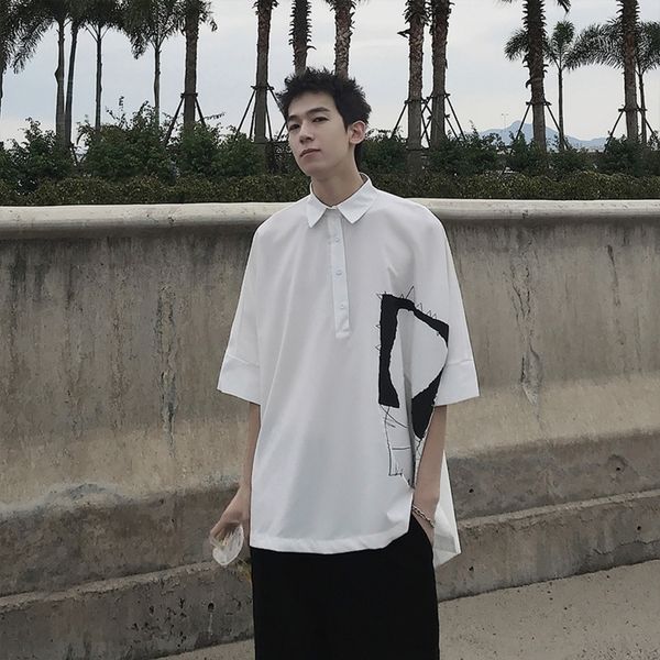 mypwx yamamoto style shirt sleeve korean version fashionable feeling handsome design ruffian cool short men's shirt irregular lazy wz, Blue
mypwx yamamoto style shirt sleeve korean version fashionable feeling handsome design ruffian cool short men's shirt irregular lazy wz, Blue