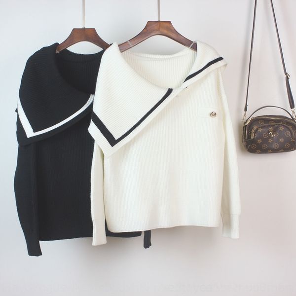 17qmy autumn and pullover winter newstyle loose open shoulder women's sweater pullover lazy wind wear lapel sweater a092y, White;black
17qmy autumn and pullover winter newstyle loose open shoulder women's sweater pullover lazy wind wear lapel sweater a092y, White;black