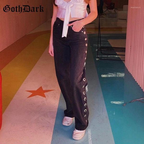 goth dark vintage gothic grunge black jeans indie style wide leg high waist women denim pants korean style patchowrk streetwear1, Blue
goth dark vintage gothic grunge black jeans indie style wide leg high waist women denim pants korean style patchowrk streetwear1, Blue