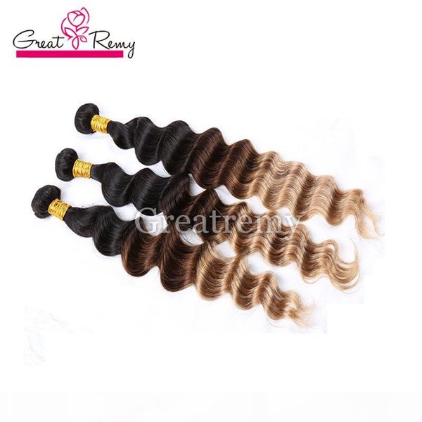 8a 3pcs lot indian loose deep wave hair extensions ombre hair dip dye 3 tone #1b 4 27 10"-30" hair weave weft, Black
8a 3pcs lot indian loose deep wave hair extensions ombre hair dip dye 3 tone #1b 4 27 10"-30" hair weave weft, Black